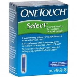Тест-полоски One Touch Select 50 шт.