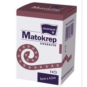 Бинт Matopat Matokrep Cohesive эластичный самоприлипающий 8 см х 4,5 м 1 шт.