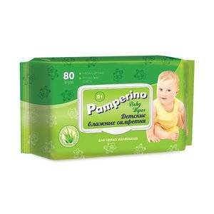 Pamperino салфетки для детей влажные с алоэ вера 80 шт.