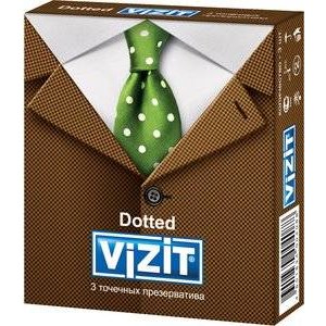 Презервативы Визит (Vizit) Dotted Точечные 3 шт.