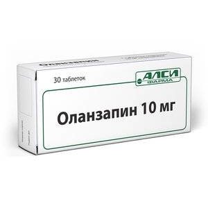 Оланзапин таблетки 10 мг 30 шт.