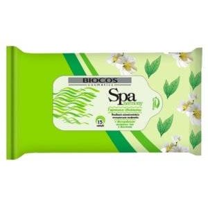 Влажные салфетки BioCos SPA Harmony Зеленый чай 15 шт.