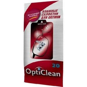 Салфетки влажные OptiClean для оптики 20 шт.