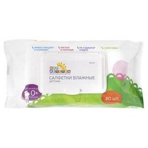 САЛФЕТКИ детские влажные 80 шт. Мир детства