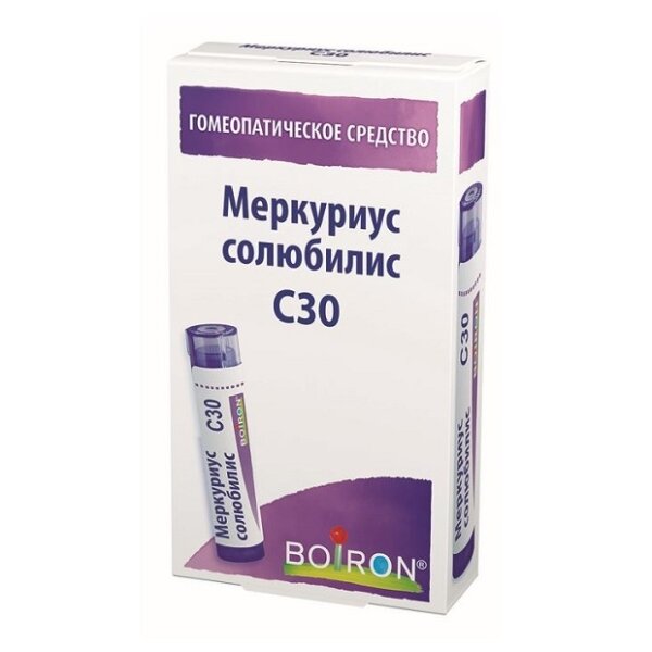 Меркуриус солюбилис c30 гранулы гомеопатические 4 г
