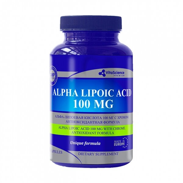 Альфа-липоевая кислота 100 мг + хром Витасайнс Премиум капсулы 30 шт.