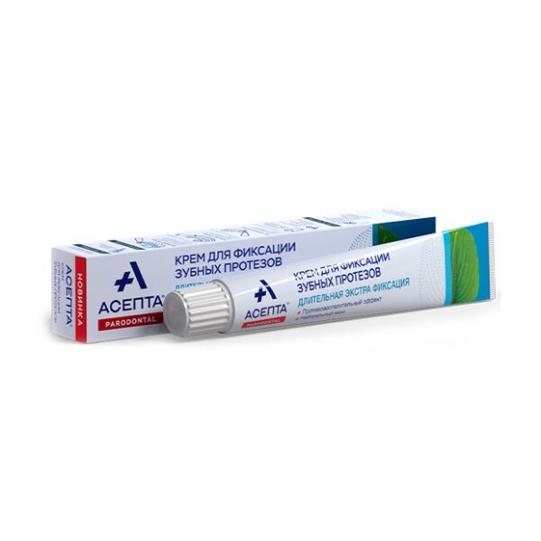 Асепта крем для фиксации зубных протезов нейтральный вкус 40 г