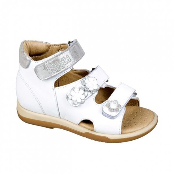 Тривес сандалеты ортопед. малосложные 1-белый размер 22 tw-138 с открытым носком