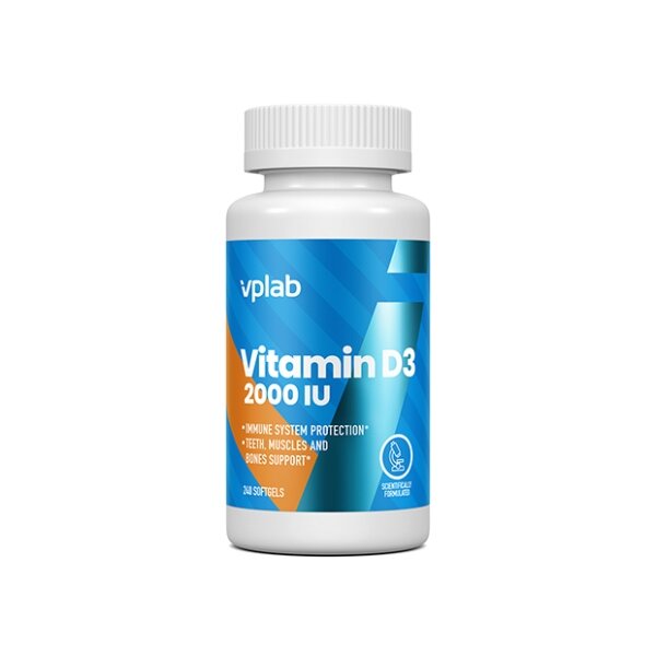 Витамин Д3 Vplab 2000МЕ капсулы 240 шт.