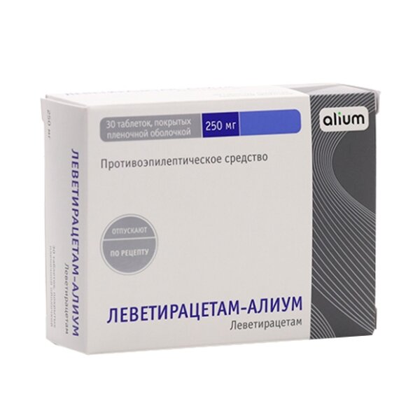 Леветирацетам-Алиум таблетки 250 мг 30 шт.