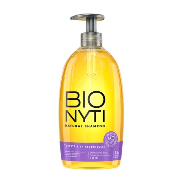 Bionyti шампунь для волос густота и активация роста 400мл