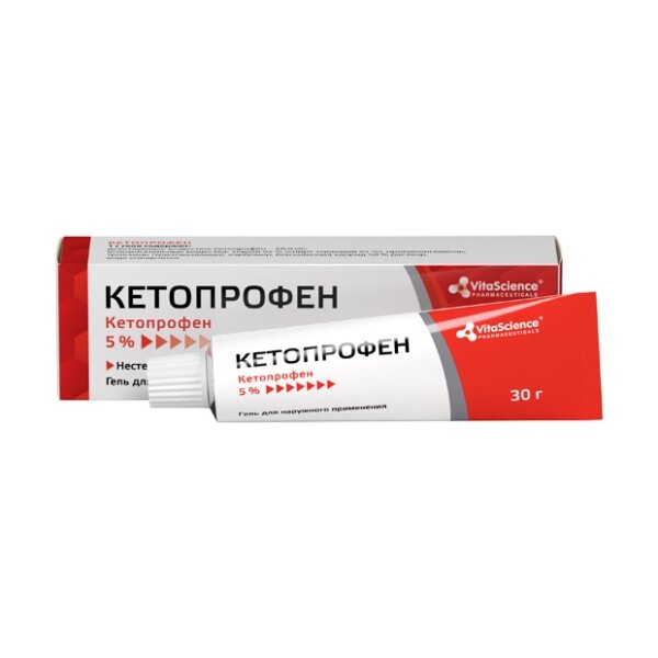 Кетопрофен Витасайнс гель 5% туба 30 г