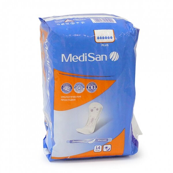 Прокладки урологические для женщин 
MediSan Super plus 14 шт.