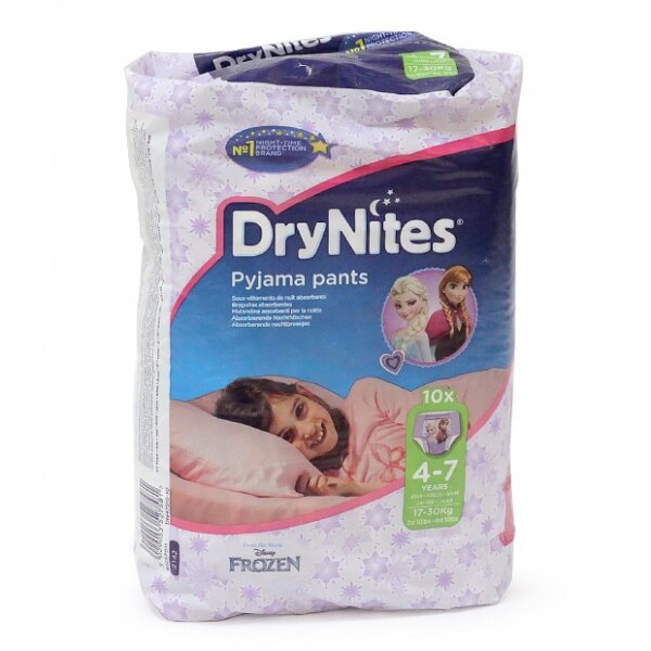 Трусики для девочек Dry Nites 17-30 кг 4-7 лет 10 шт.