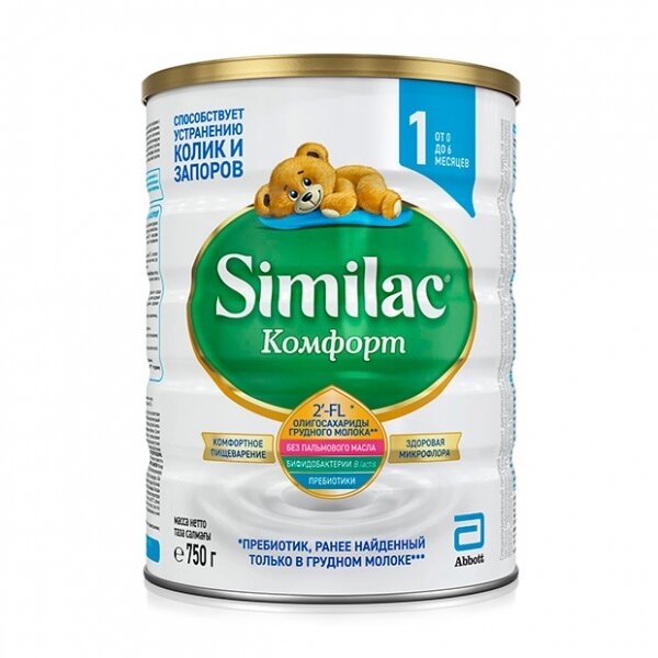 Смесь сухая молочная Similac комфорт 1 0-6 мес. 750г