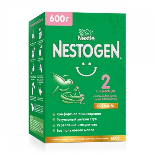 Смесь сухая молочная  Nestogen Nestle-2 600 г