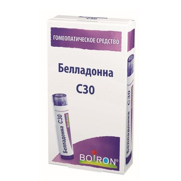 Белладонна с30 гранулы гомеопатические 4 г