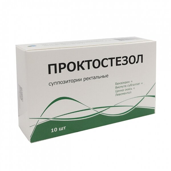 Проктостезол суппозитории ректальные 10 шт.