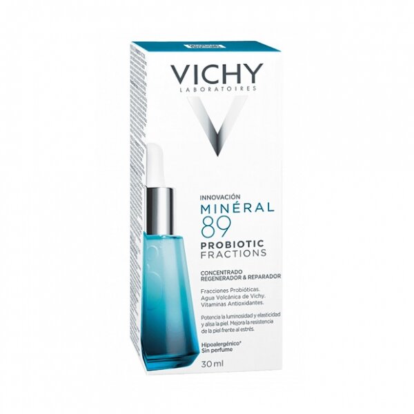 Сыворотка-концентрат для лица Vichy mineral 89 укрепляющая и восстанавливающая для кожи подверженной агрессивным внешним воздействиям 30 мл