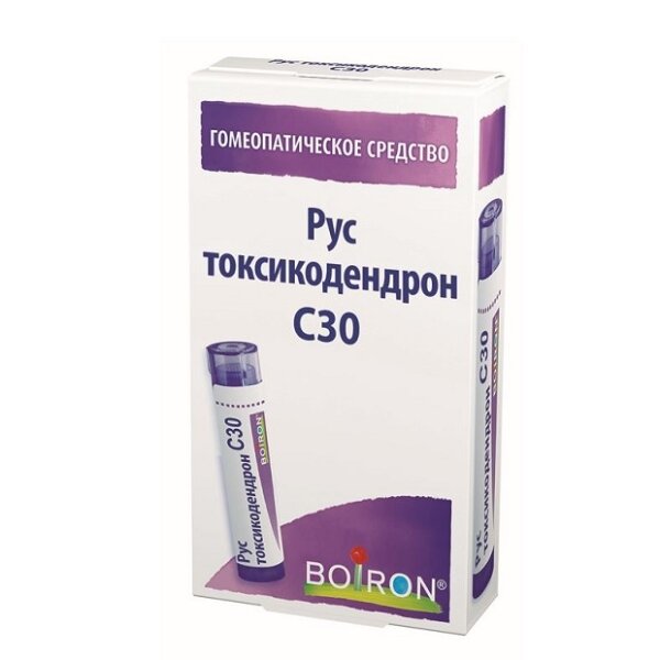 Рус токсикодендрон c30 гранулы гомеопатические 4 г