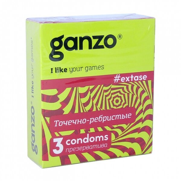 Ganzo презерватив 3 шт. extase