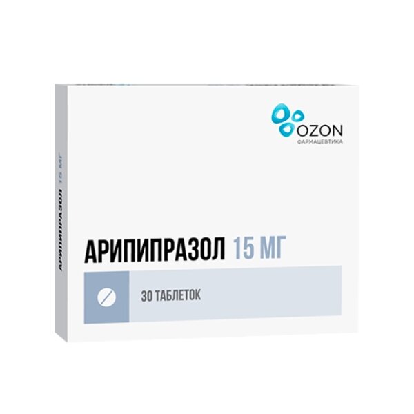 Арипипразол таблетки 15 мг 30 шт.