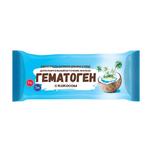 Гематоген "Форте" ТМ с кокосом 50г БАД