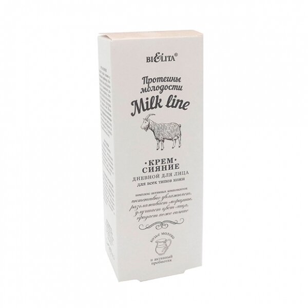Крем-сияние для лица дневной Belita Milk line протеины молодости 50 мл