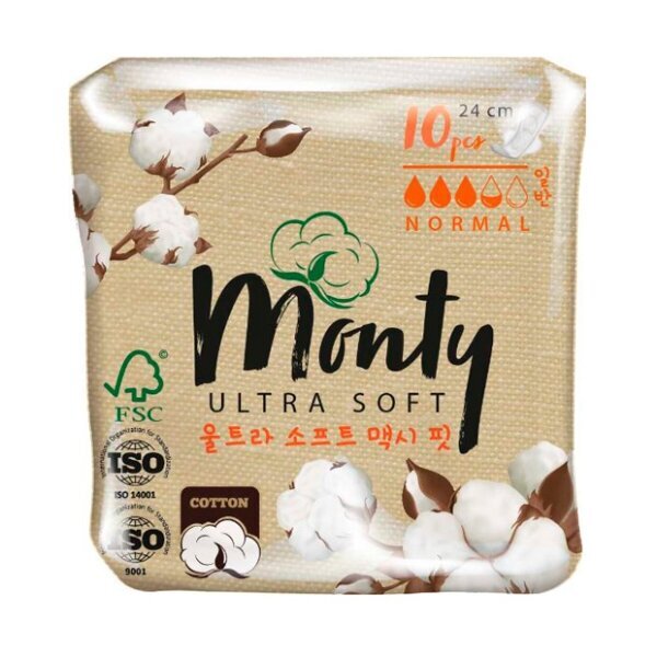 Прокладки Monty ultra soft normal plus 10 шт.