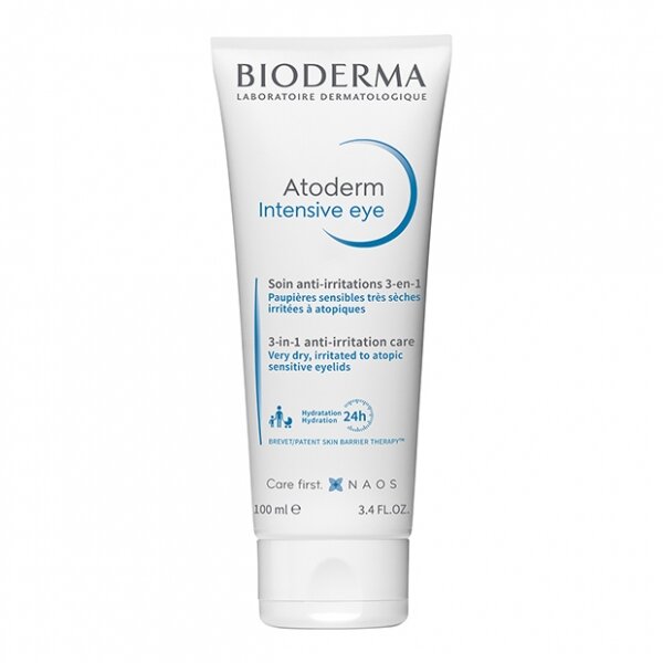 Bioderma Atoderm Интенсивный уход 3-в-1 для очищения питания и восстановления сухой раздраженной и атопичной чувствительной кожи век 100 мл 1 шт.