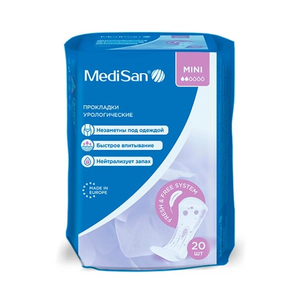 Прокладки урологические для женщин MediSan Mini 20 шт.