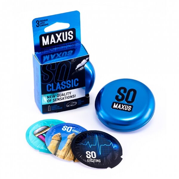 Презервативы Maxus сlassic классические 3 шт.