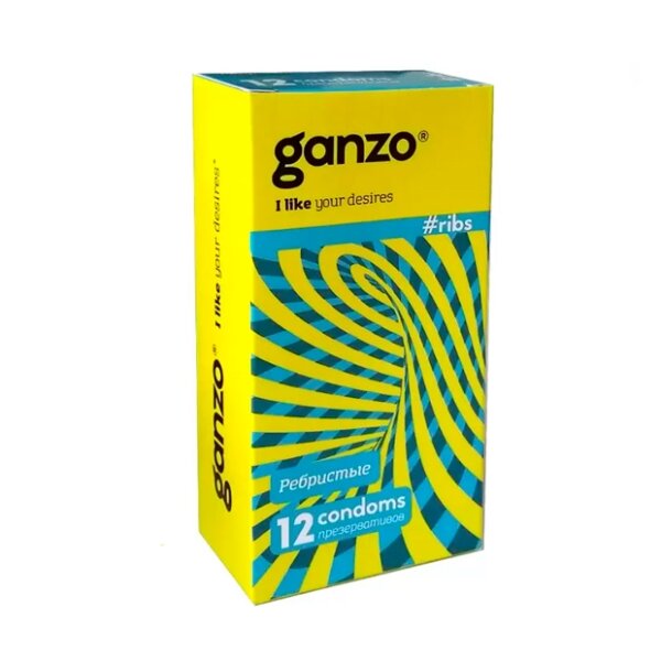 Ganzo презервативы ribs 12 шт.
