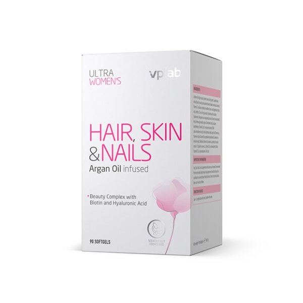 Витаминно-минеральный комплекс VPLAB для улучшения состояния волос, ногтей и кожи у женщин капсулы 90 шт.