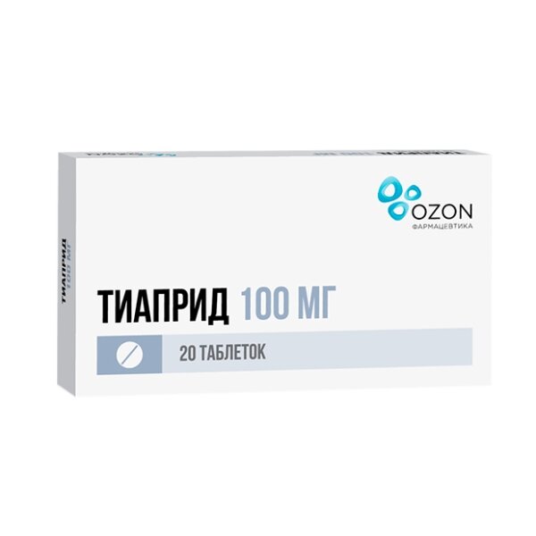 Тиаприд таблетки 100мг 20 шт. озон