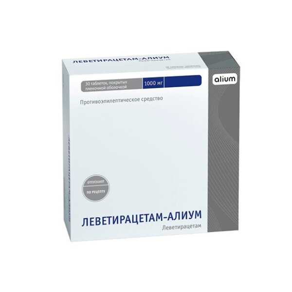 Леветирацетам-Алиум таблетки 1000 мг 30 шт.