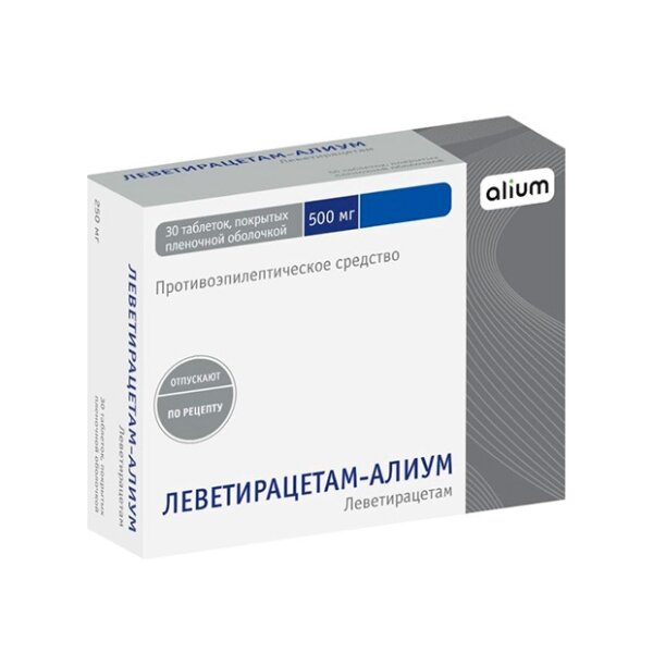 Леветирацетам-Алиум таблетки 500 мг 30 шт.