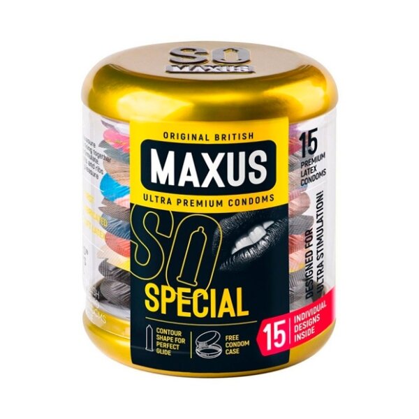 Презервативы Maxus special точечно-ребристые 15 шт.