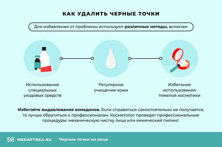 Как удалить черные точки