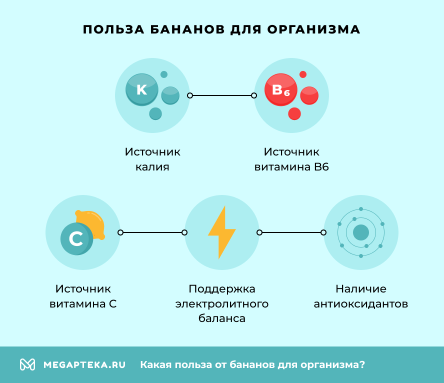 Польза бананов для организма человека