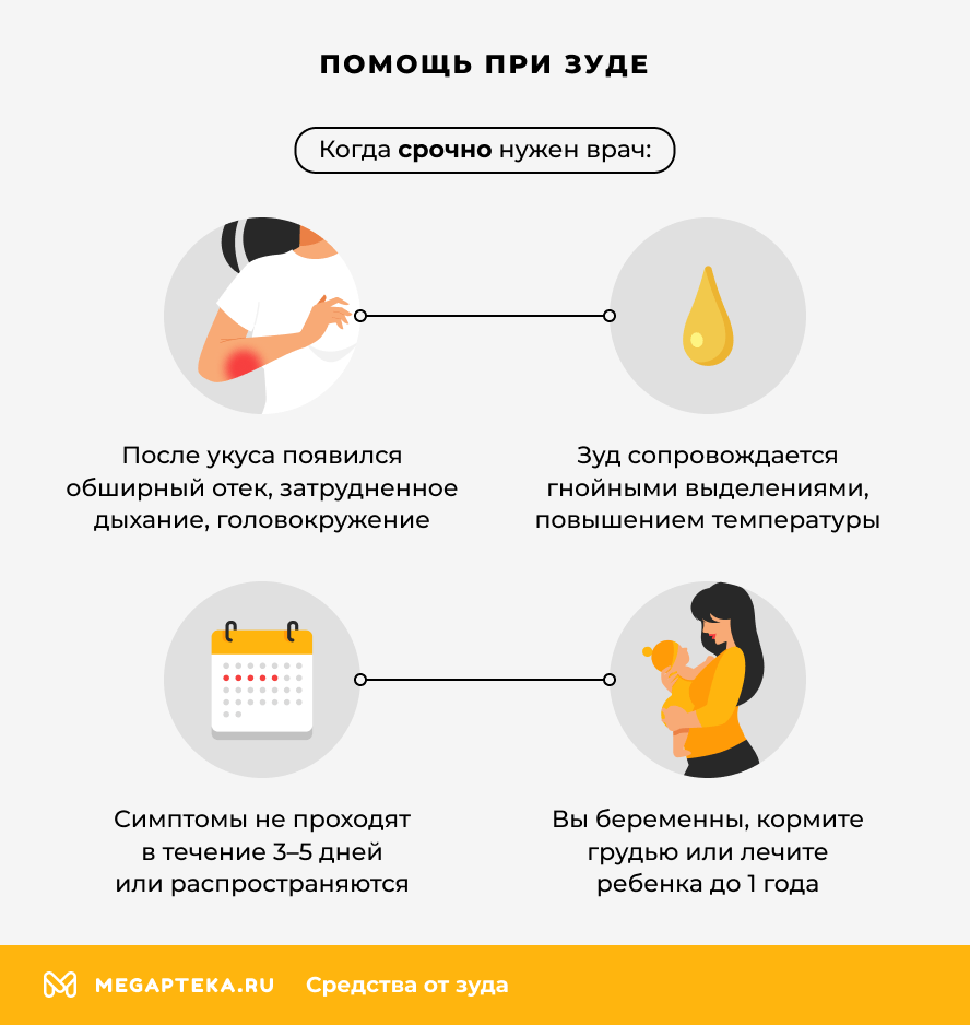 Помощь при зуде