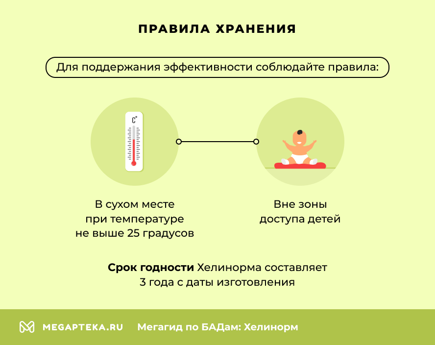 Правила хранения