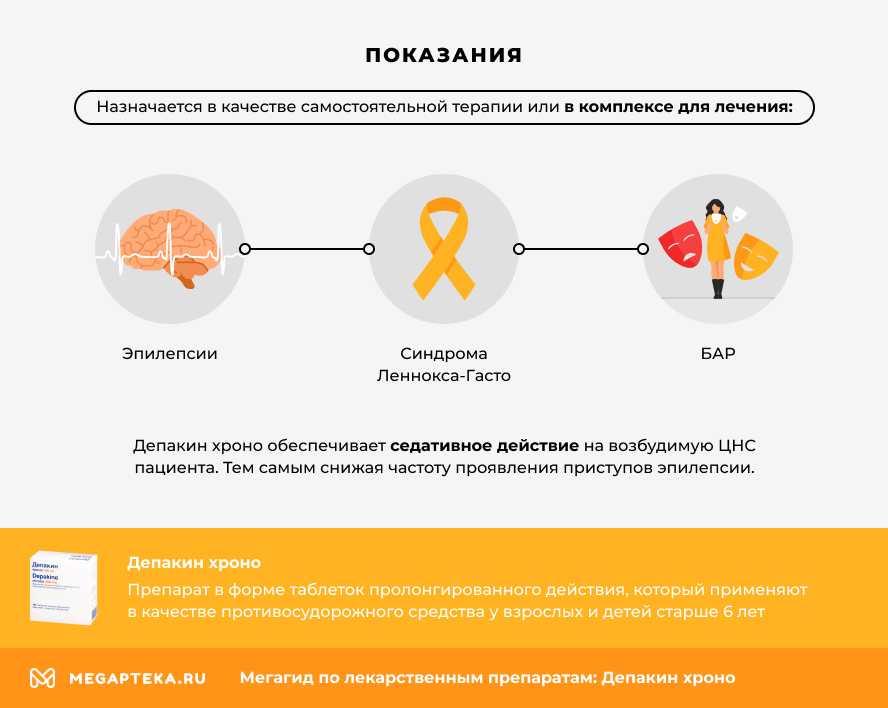 Для чего пьют Депакин?