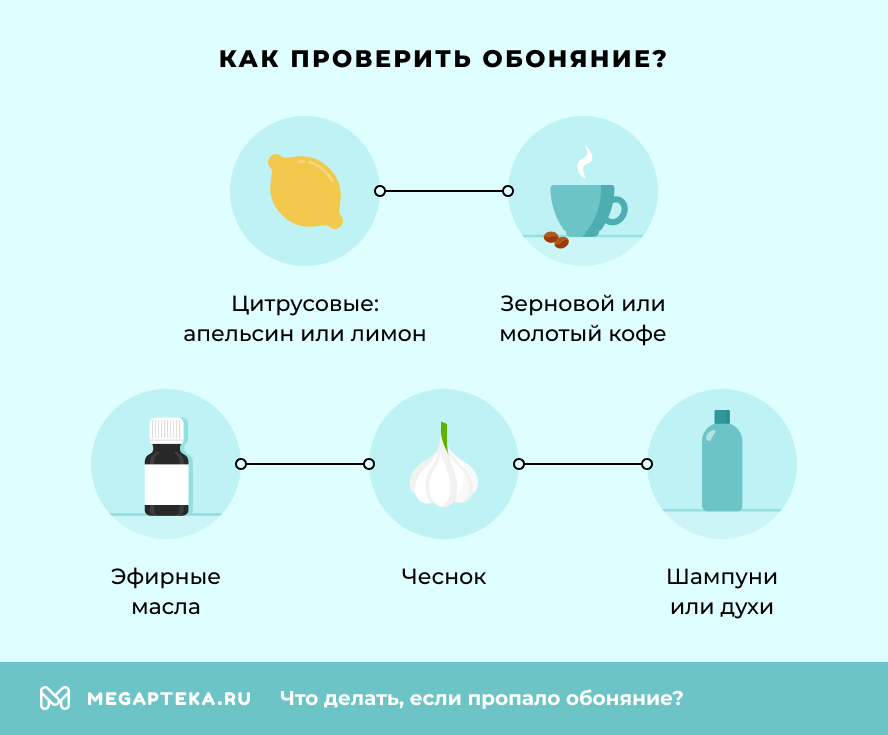 Как проверить обоняние?