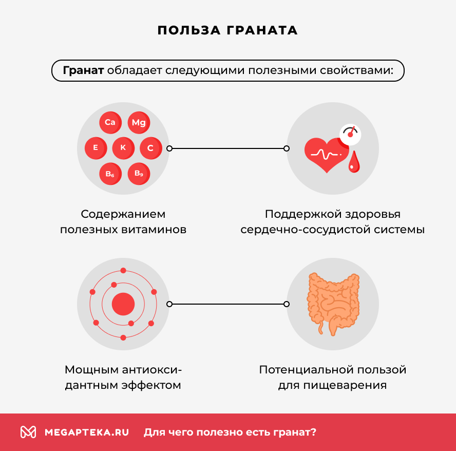 Польза граната