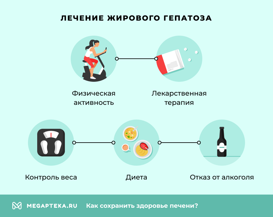 Лечение жирового гепатоза