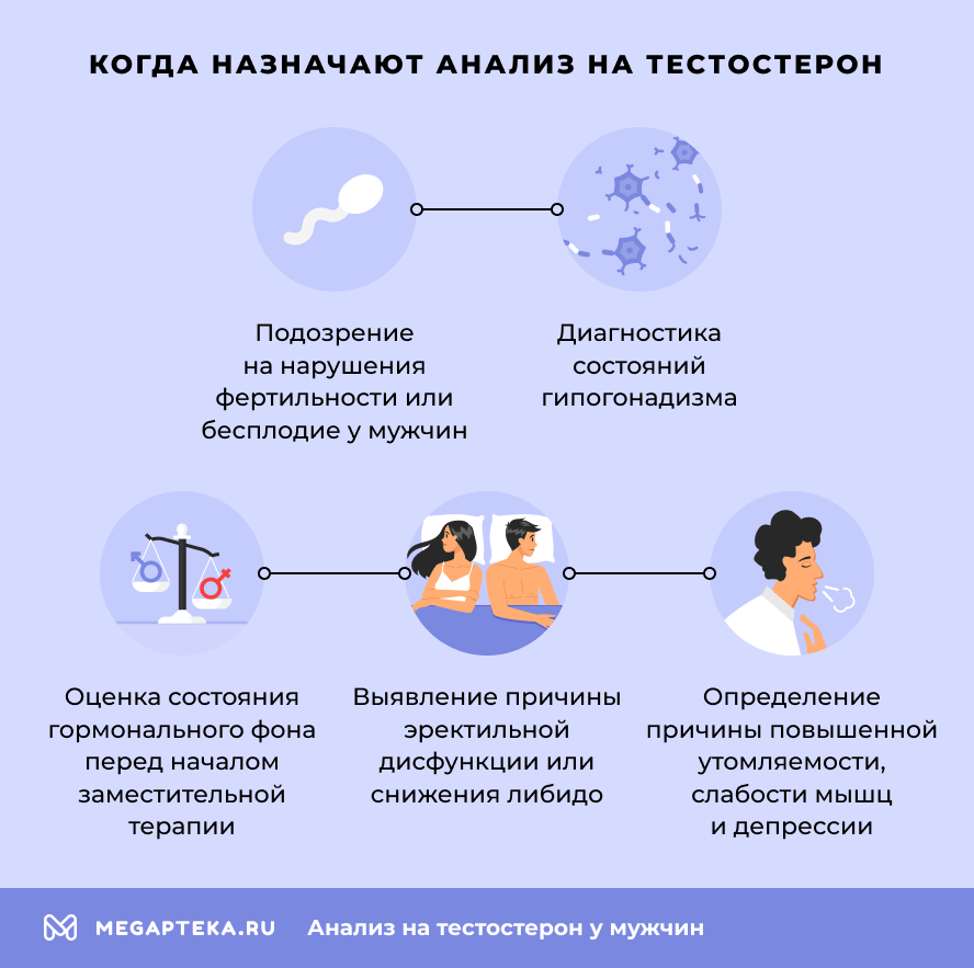 Когда назначают анализ на тестостерон
