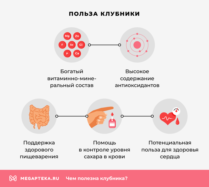 Польза клубники
