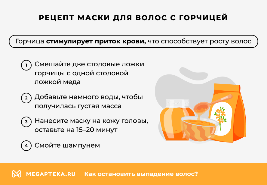 Рецепт маски для волос с горчицей