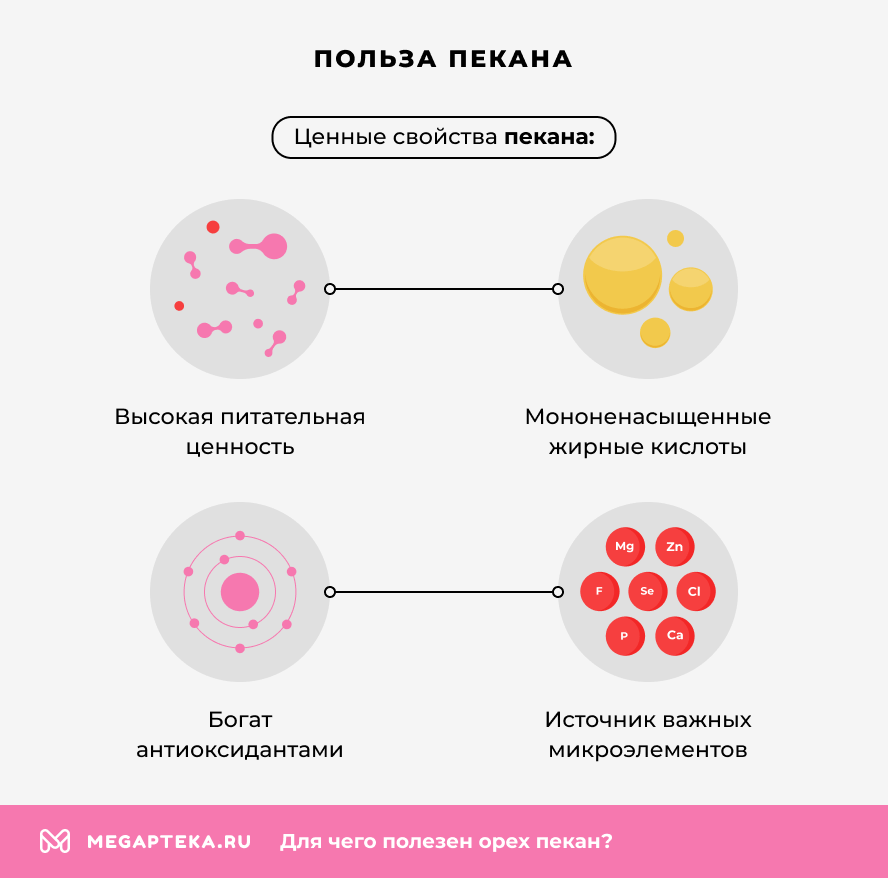 Польза пекана
